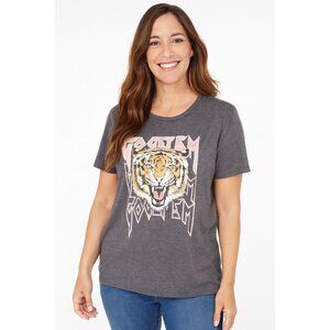 Women’s Breathable Round Neck Short Sleeve Shirt – Light Gray – Size XL – NWOT